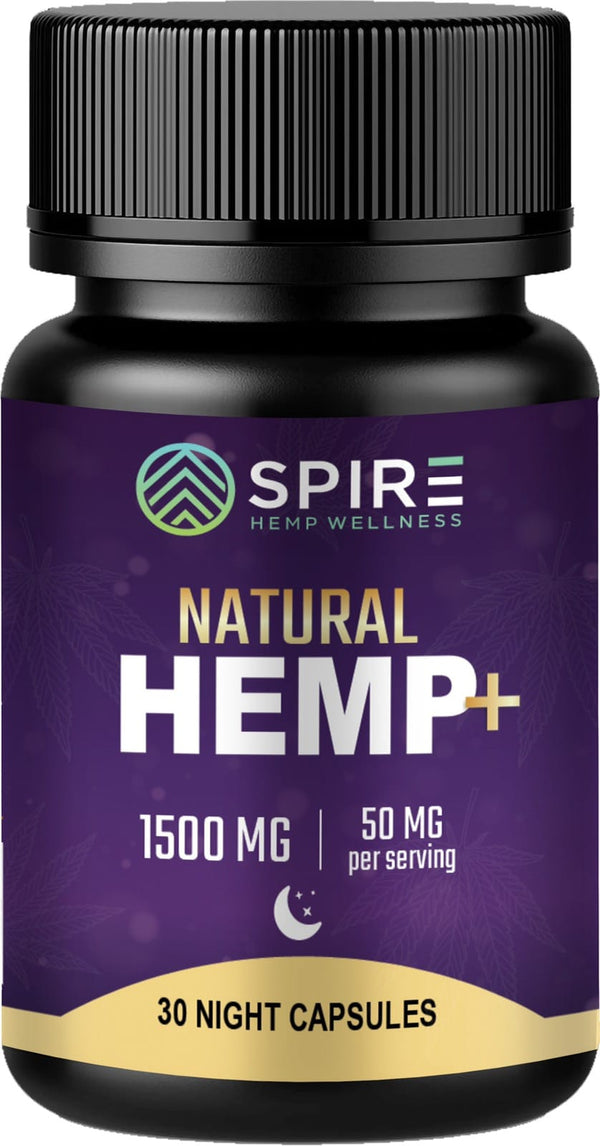 Spire Natural HEMP+   Nighttime Hemp Capsules