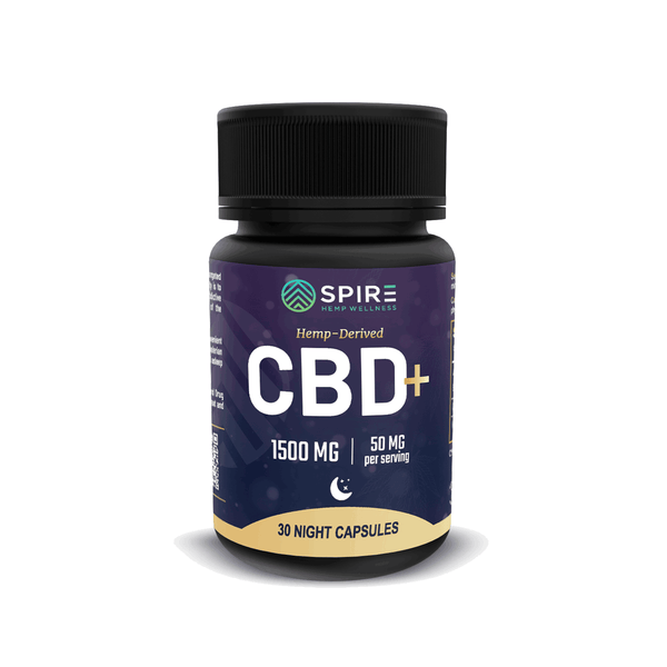 image of Nighttime CBD Capsules container displaying milligrams